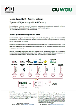 Solution Brief: PoINT Archival Gateway & Cloutility